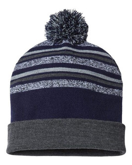 CAP AMERICA RKL12 - USA-Made Striped Beanie