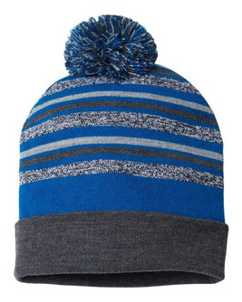 CAP AMERICA RKL12 - USA-Made Striped Beanie