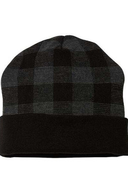 CAP AMERICA RKP12 - USA-Made Plaid Beanie