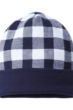 CAP AMERICA RKP12 - USA-Made Plaid Beanie