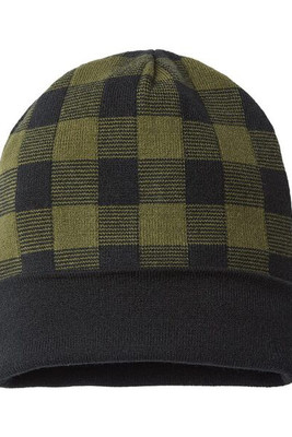 CAP AMERICA RKP12 - USA-Made Plaid Beanie