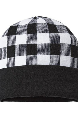 CAP AMERICA RKP12 - USA-Made Plaid Beanie