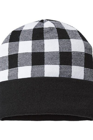 CAP AMERICA RKP12 - USA-Made Plaid Beanie