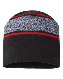 CAP AMERICA RKV9 - USA-Made Variegated Striped Beanie
