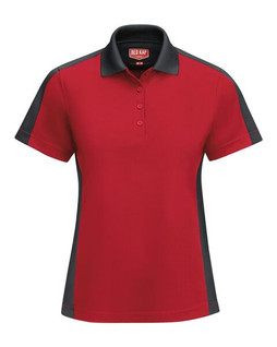 Red Kap SK53 - Womens Short Sleeve Performance Knit Two-Tone Polo
