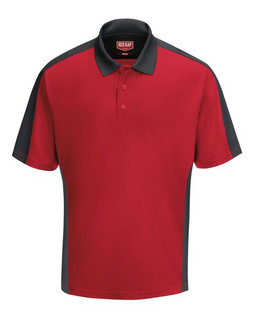 Red Kap SK54 - Short Sleeve Performance Knit Two Tone Polo