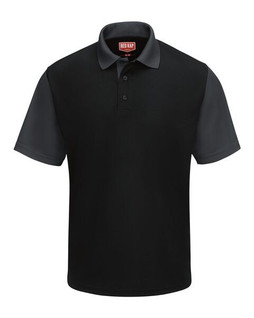 Red Kap SK56 - Short Sleeve Performance Knit Color-Block Polo