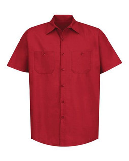 Red Kap SP24T - Industrial Short Sleeve Work Shirt - Tall Sizes