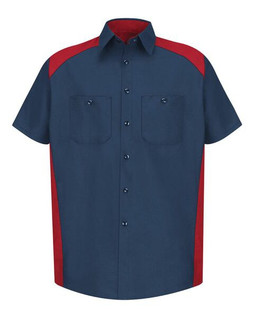 Red Kap SP28T - Short Sleeve Motorsports Shirt - Tall Sizes