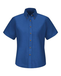 Red Kap SP81EXT - Womens Poplin Dress Shirt - Extended Sizes