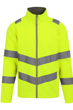 Regatta RGA712 - HI-VIS PRO KONTRAKT ABLAZE 2 LAGS SOFTSHELL JAKKE (KLASSE 3)