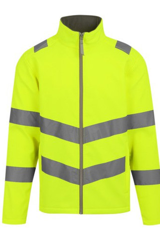 REGATTA RGA712 - HI-VIS PRO CONTRACT ABLAZE 2 LAYER SOFTSHELL JACKET (CLASS 3)