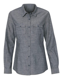 Burnside 5255 - Camisa de chambray para mujer