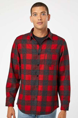 Burnside 8212 - Open Pocket Flannel Shirt