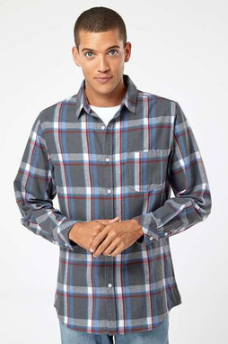 Burnside 8212 - Open Pocket Flannel Shirt