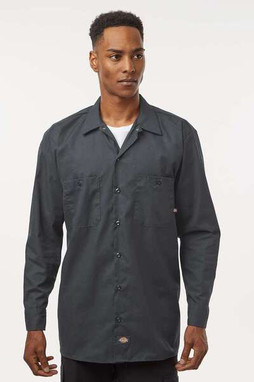 Dickies L535 - Camisa de trabajo industrial de manga larga