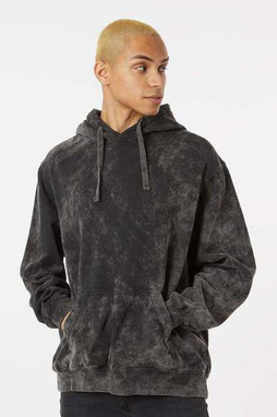 Dyenomite 854MW - Premium Fleece Mineral Wash Hooded Sweatshirt