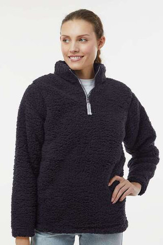 J. America 8451 - Women’s Epic Sherpa Quarter-Zip Pullover
