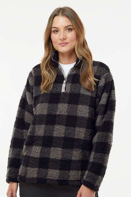 J. America 8451 - Women’s Epic Sherpa Quarter-Zip Pullover