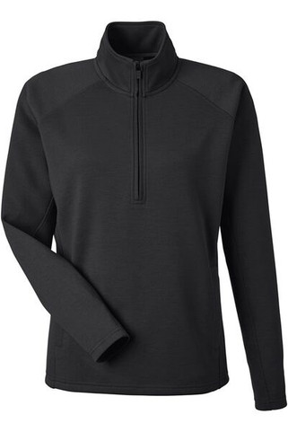 J. America 8754 - Jersey de mujer Apex Fleece Quarter-Zip Pullover