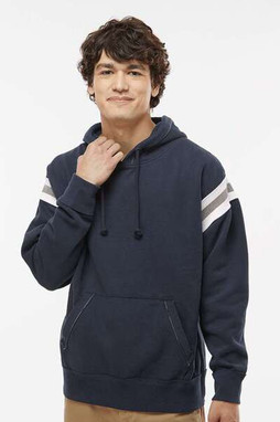 J. America 8847 - Vintage Athletic Hooded Sweatshirt