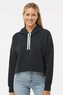 J. America 8853 - Women's Crop Hooded Sweatshirt