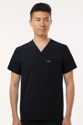 Jaanuu M10001 - Holmes Everyday 1-Pocket Scrub V-Neck Top