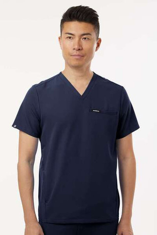 Jaanuu M10002 - Blusa médica Platt con 3 bolsillos y cuello en V