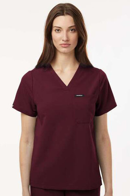 Jaanuu W10001 - Women's Rhena Essential 1-Pocket Scrub V-Neck Top