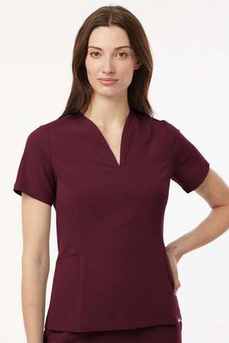 Jaanuu W10003 - Blusa médica Calix Fit &amp; Flare, cuello en V, mujer