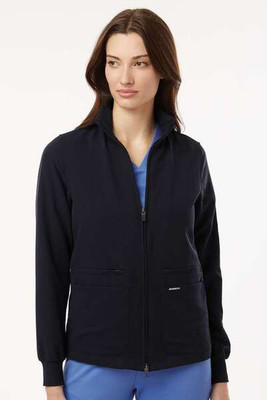 Jaanuu W60001 - Women's Ceri Essential Full-Zip 6-Pocket Scrub Jacket
