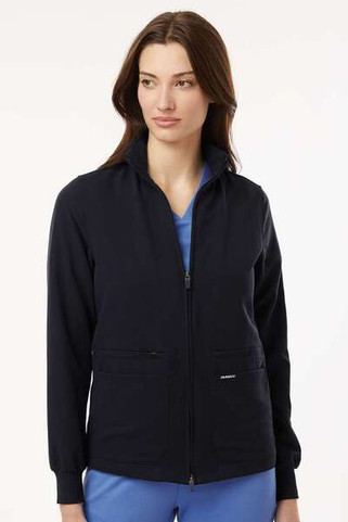 Jaanuu W60001 - Chaqueta médica Ceri Essential con cremallera completa y 6 bolsillos, mujer