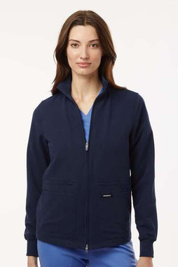 Jaanuu W60001 - Womens Ceri Essential Full-Zip 6-Pocket Scrub Jacket