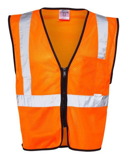 Kishigo 1537-1538 - Double-Pocket Zippered Economy Class 2  Vest