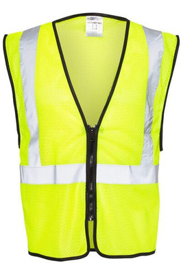 Kishigo 1547-1548 - Zippered Mesh Economy Class 2 Vest