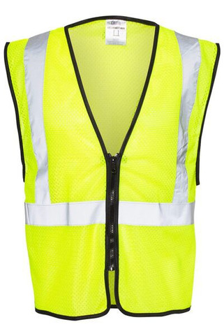 Kishigo 1547-1548 - Chaleco de malla con cremallera Economy Clase 2