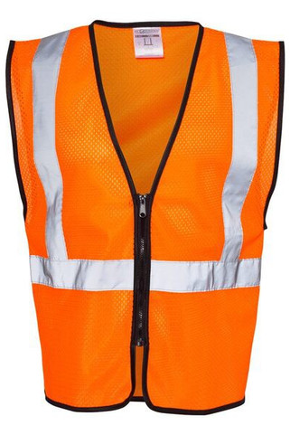 Kishigo 1547-1548 - Chaleco de malla con cremallera Economy Clase 2