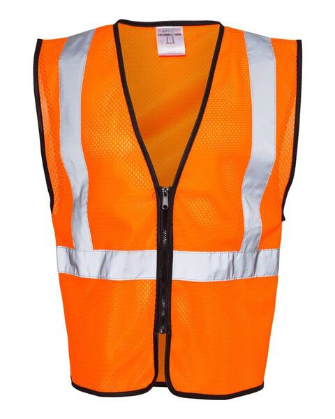 Kishigo 1547-1548 - Zippered Mesh Economy Class 2 Vest