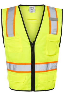 Kishigo 1580-1581 - 6 Pocket Contrast Class 2 Vest