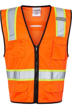 Kishigo 1580-1581 - 6 Pocket Contrast Class 2 Vest