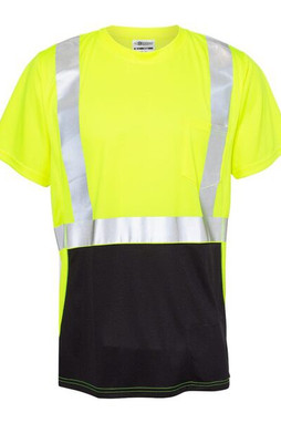 Kishigo 9162 - Black Bottom Class 2 T-Shirt