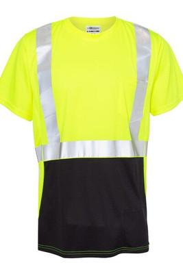 Kishigo 9162 - Black Bottom Class 2 T-Shirt