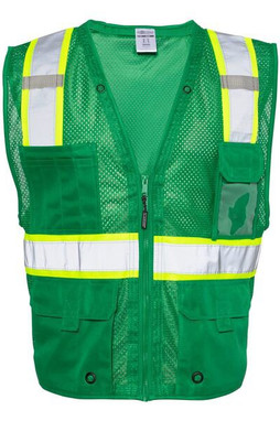 Kishigo B100-111 - EV Series® Enhanced Visibility Multi-Pocket Mesh Vest