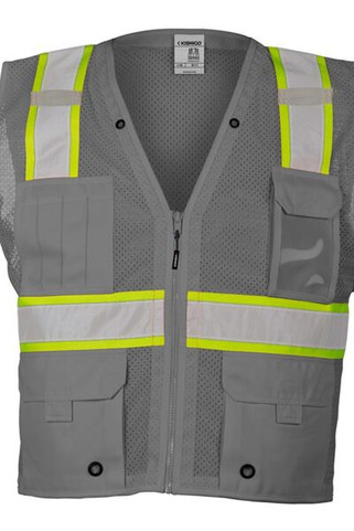 Kishigo B100-111 - EV Series® Enhanced Visibility Multi-Pocket Mesh Vest