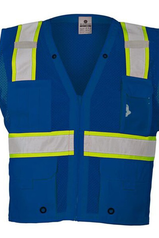 Kishigo B100-111 - Chaleco de malla multibolsillos con visibilidad mejorada Serie EV