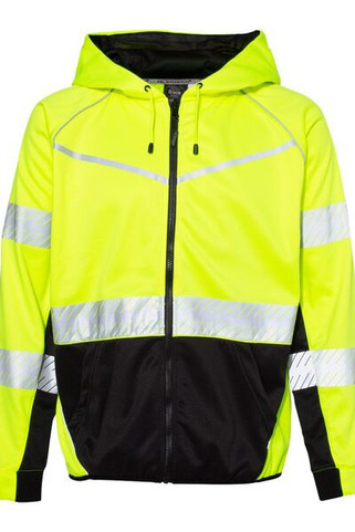 Kishigo JS150 - Sudadera con capucha y cremallera completa Premium Black Series