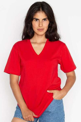 Los Angeles Apparel 24056 - USA-Made Fine Jersey V-Neck T-Shirt