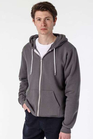 Los Angeles Apparel F97 - USA-Made Flex Fleece Full-Zip Hooded Sweatshirt