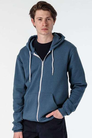Los Angeles Apparel F97 - Sudadera con capucha y cremallera completa de forro polar Flex, fabricada en EE.UU