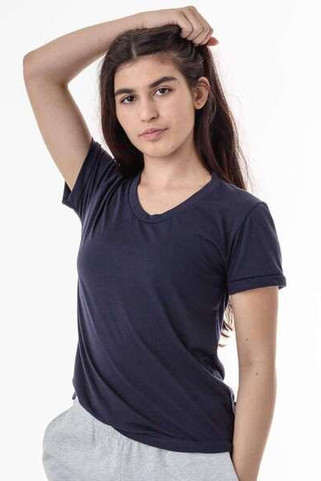 Los Angeles Apparel FF3001 - USA-Made Womens 50/50 T-Shirt